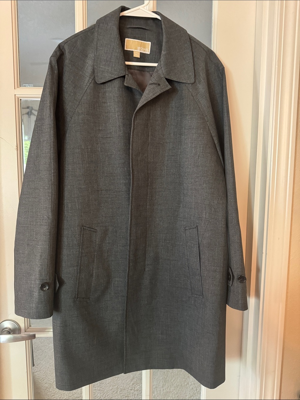 Michael Kors Charcoal Gray Trench Coat